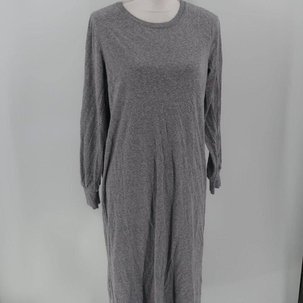Madewell Gray Long Sleeve Midi Dress Size Medium
